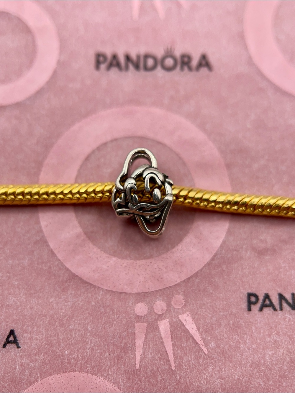 Pandora Disney Donald Duck Openwork Sterling Silver Charm - Picture 5 of 6